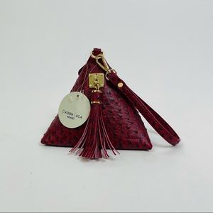 Patrizia Luca Triangle Pyramid Tassel Clutch